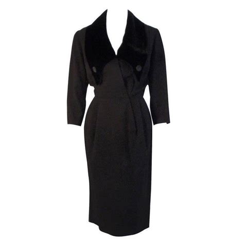 dior ready to wear black velvet dress|vintage christian Dior clothes.